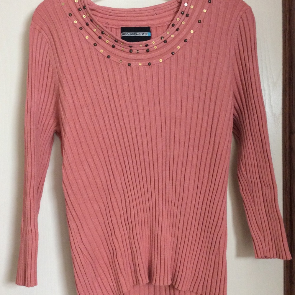 🔥 3/$20 REQUIREMENTS sweater with sequin accents